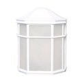 Nuvo Fixture, Cage Lantern, LED, 14W, 120V, White, Wet 62/1416